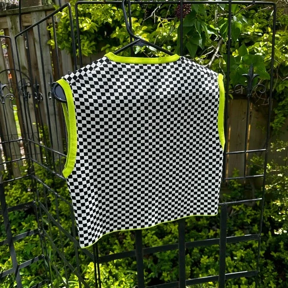 Y2K Check Crop Top - Picture 4 of 6
